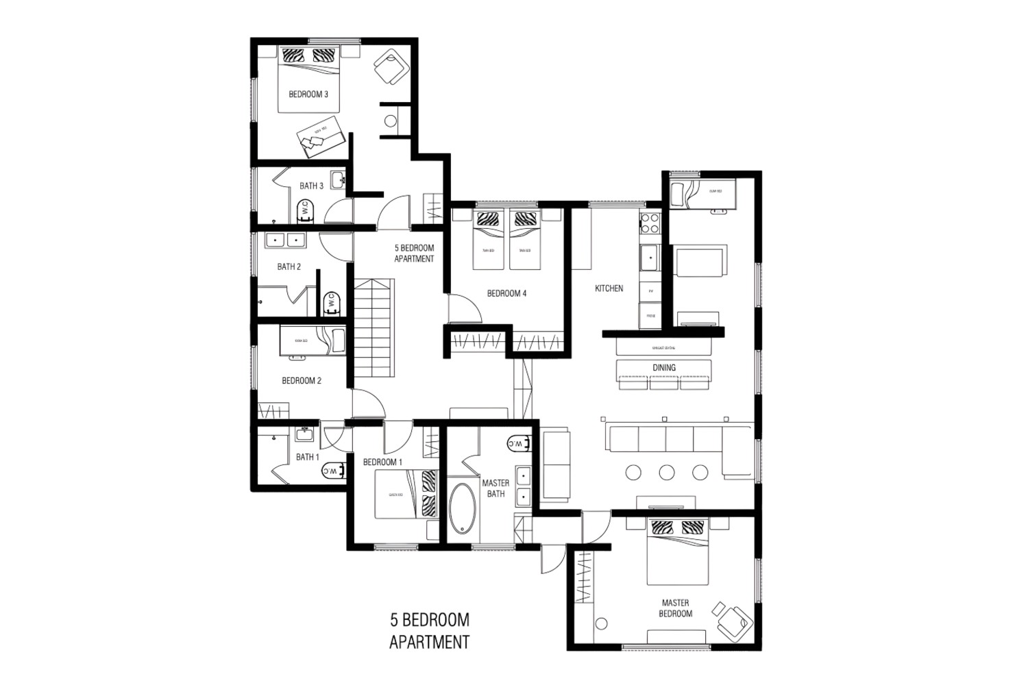 Hakuba Mountain Apartments - 5&4 Bedroom Apartments image 2