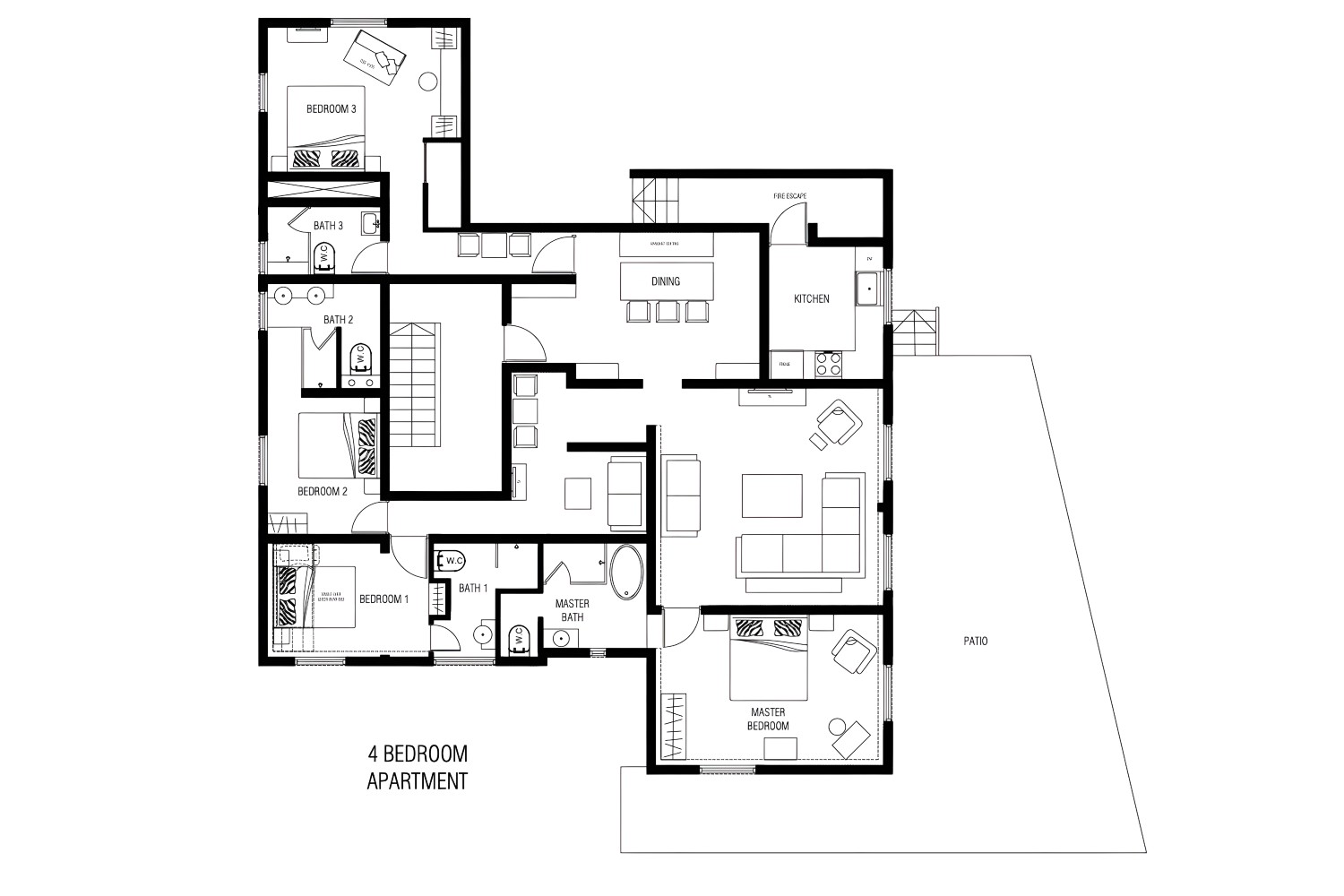 Hakuba Mountain Apartments - 5&4 Bedroom Apartments image 1